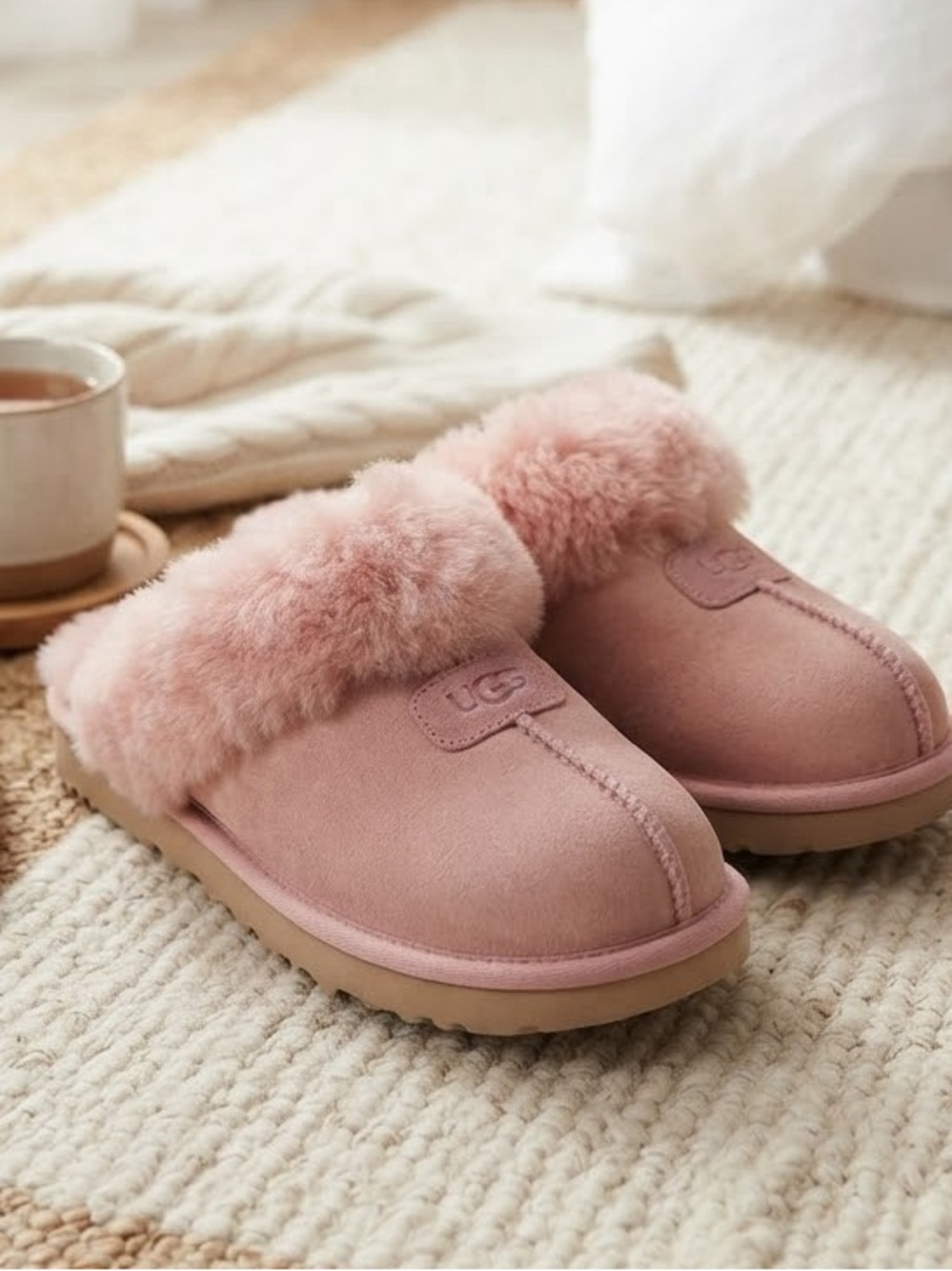UGG Pink Coquette Slippers Clog Mule
